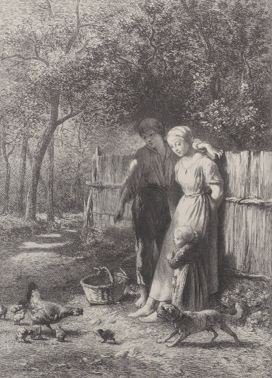 Våren 1864. av Charles Emile Jacque
