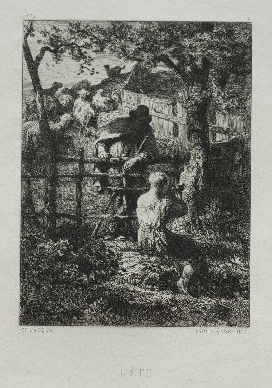 Sommardag av Charles Emile Jacque