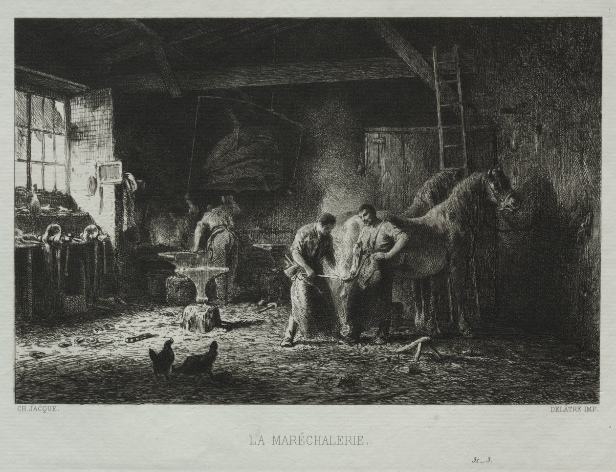 Smeden av Charles Emile Jacque