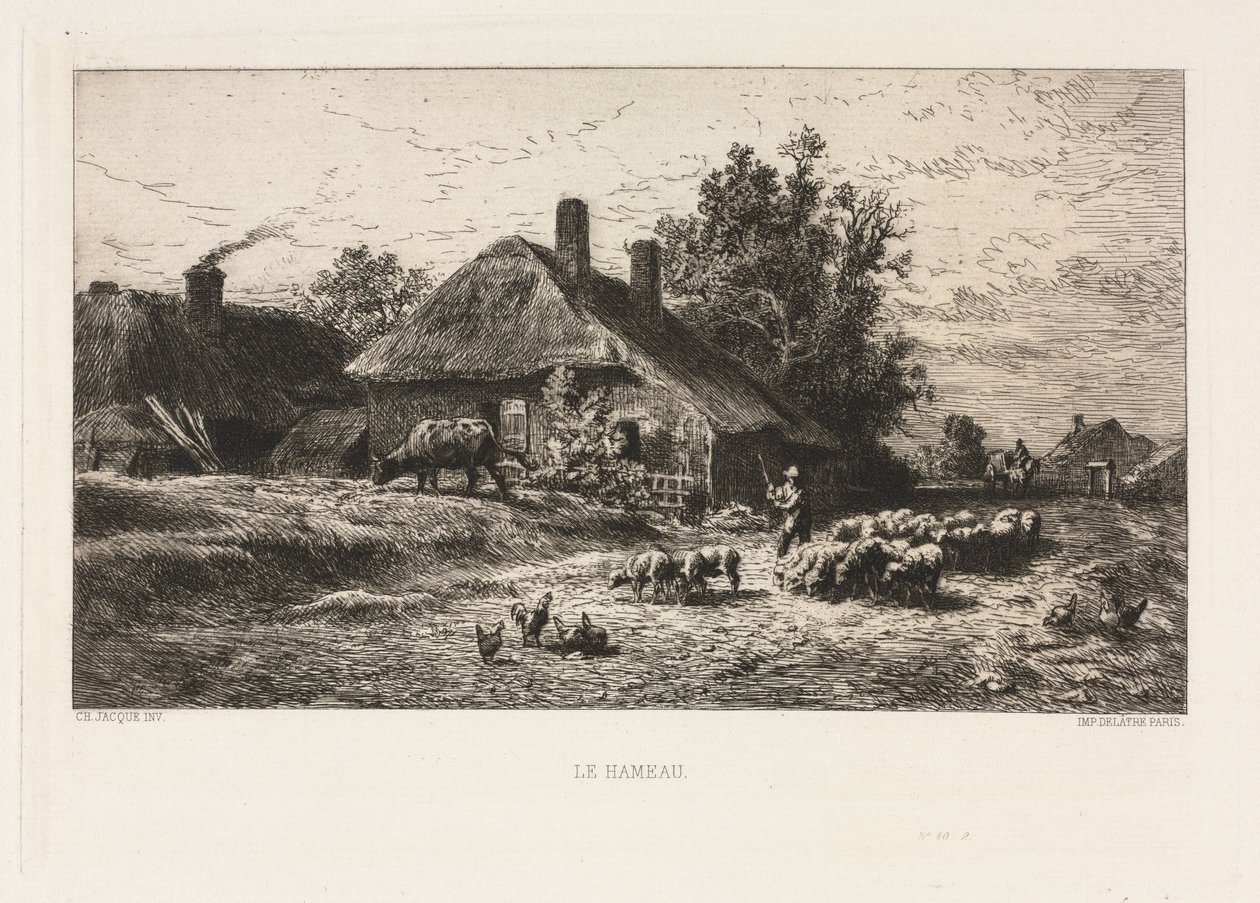 Hamleten av Charles Emile Jacque
