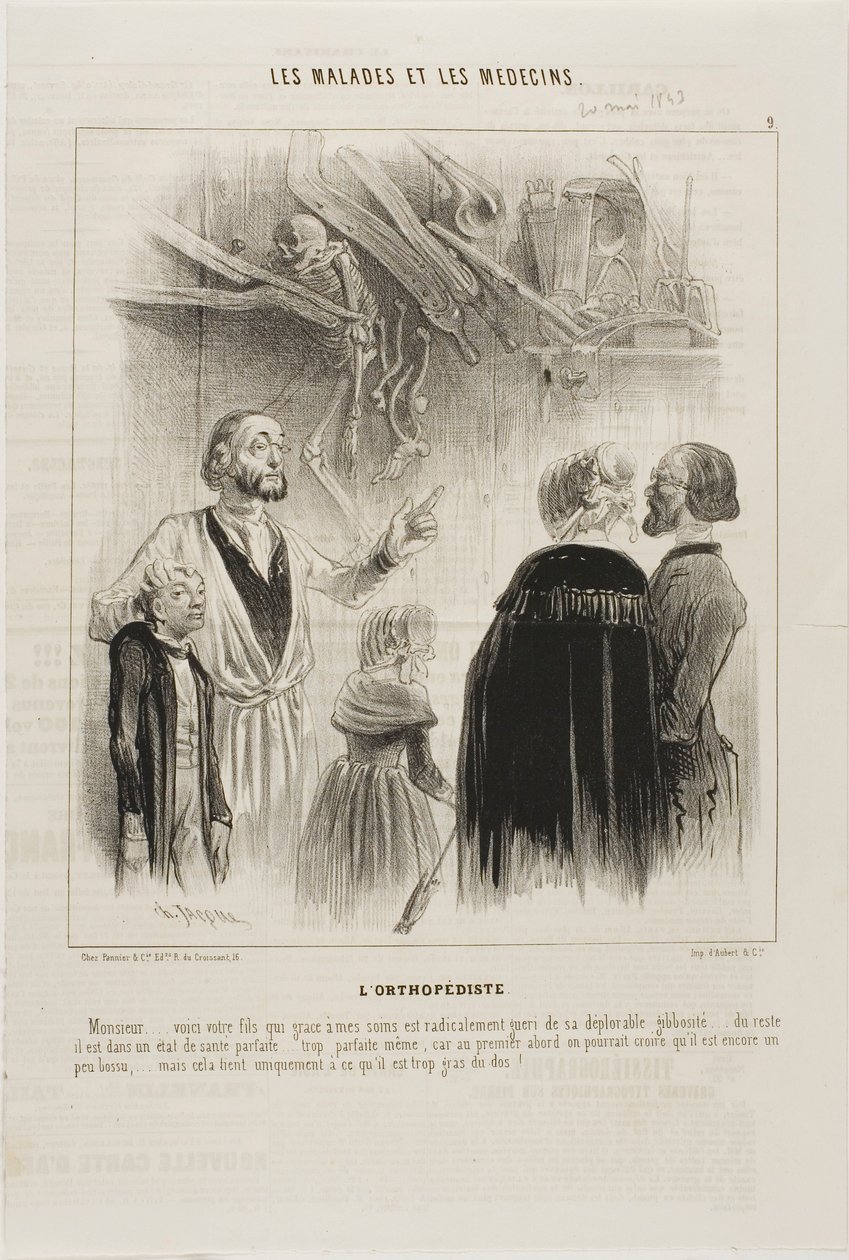Ortopeden (skylt 9) av Charles Emile Jacque