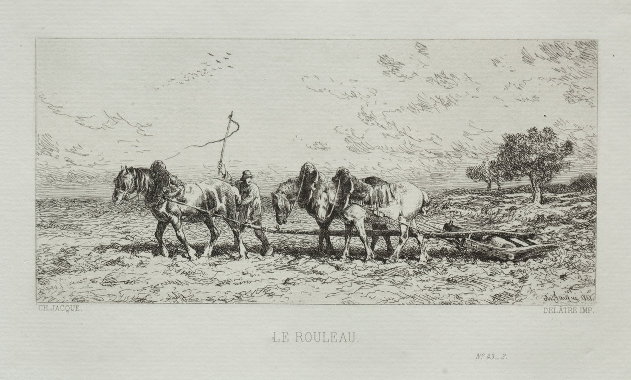 Rullen, 1868. av Charles Emile Jacque