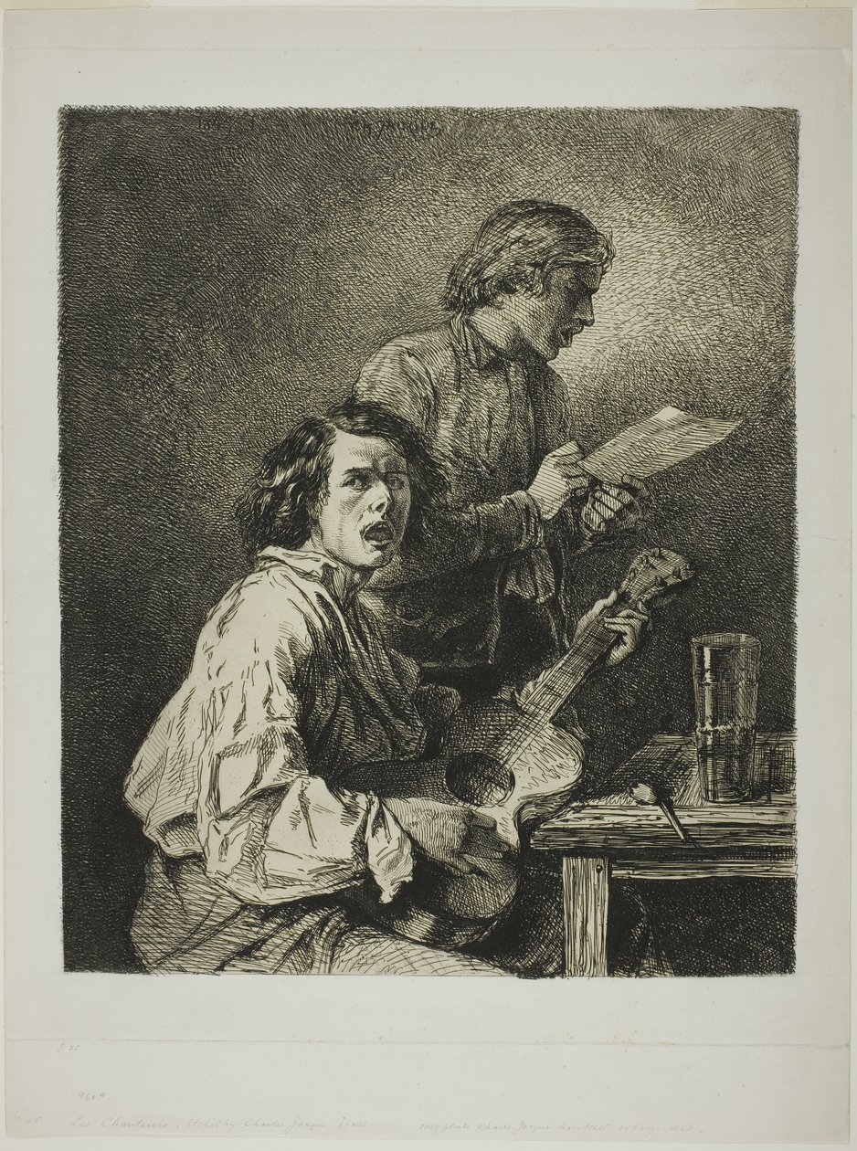 Sångarna av Charles Emile Jacque