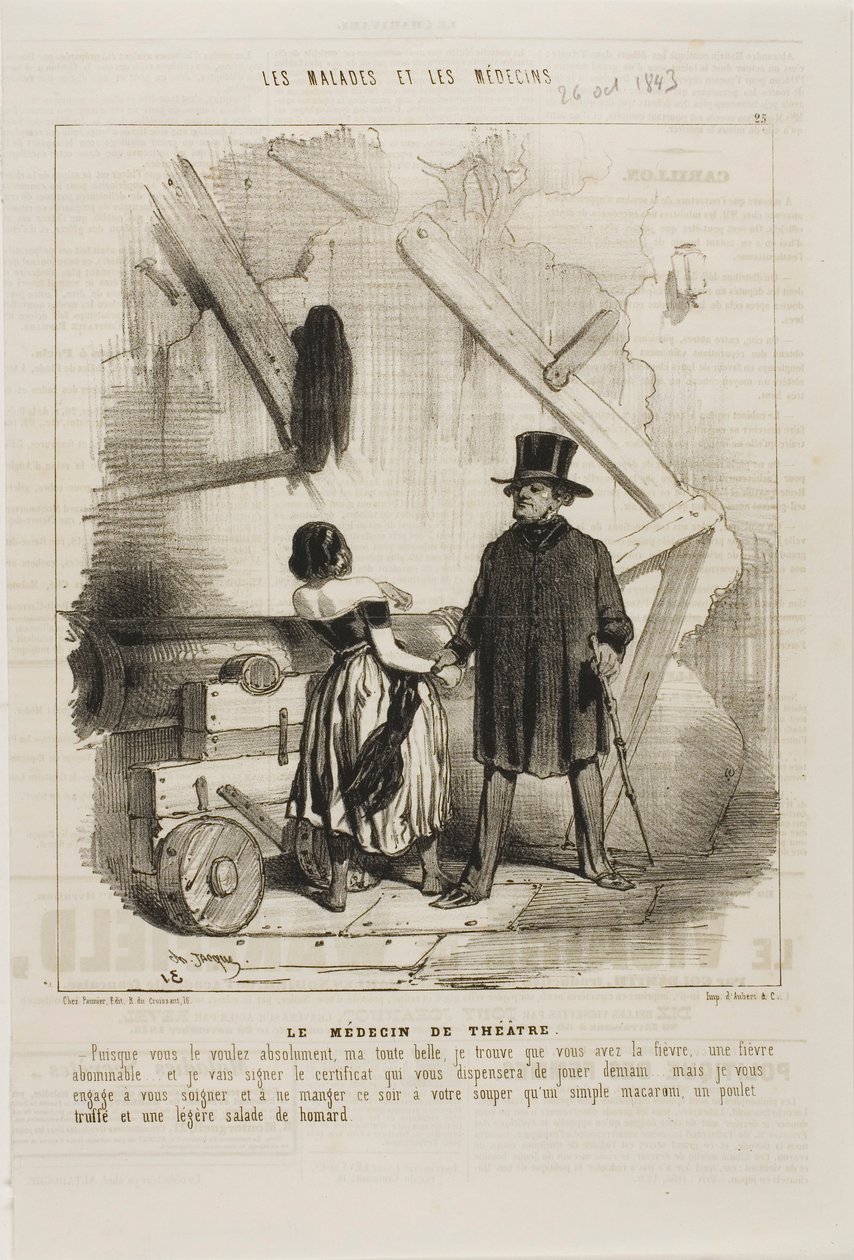 Teaterdoktorn (tavla 25) av Charles Emile Jacque