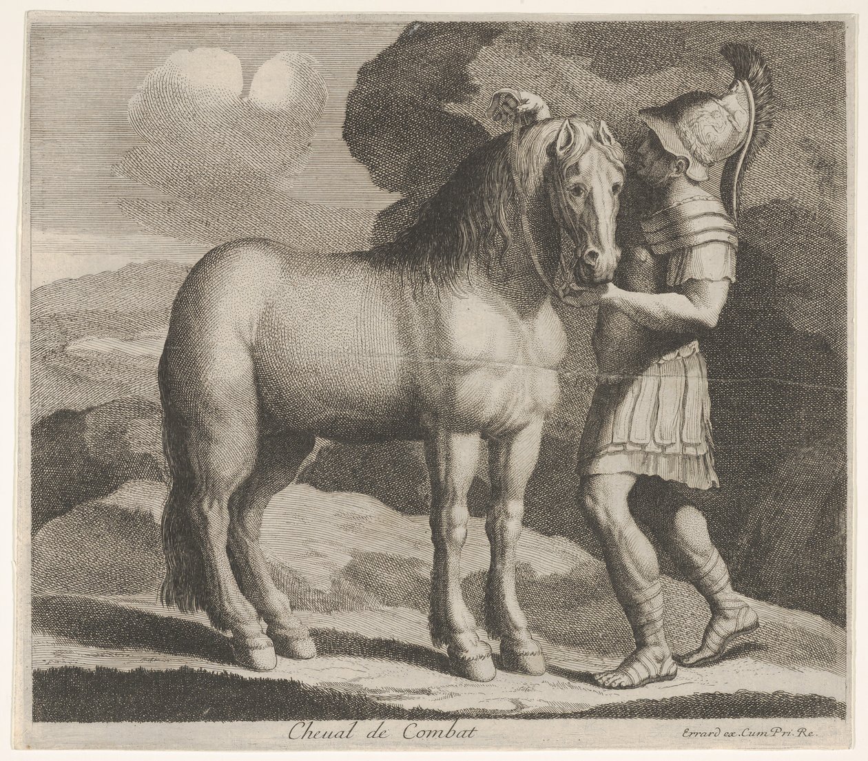 Kamphäst. av Charles Errard le fils