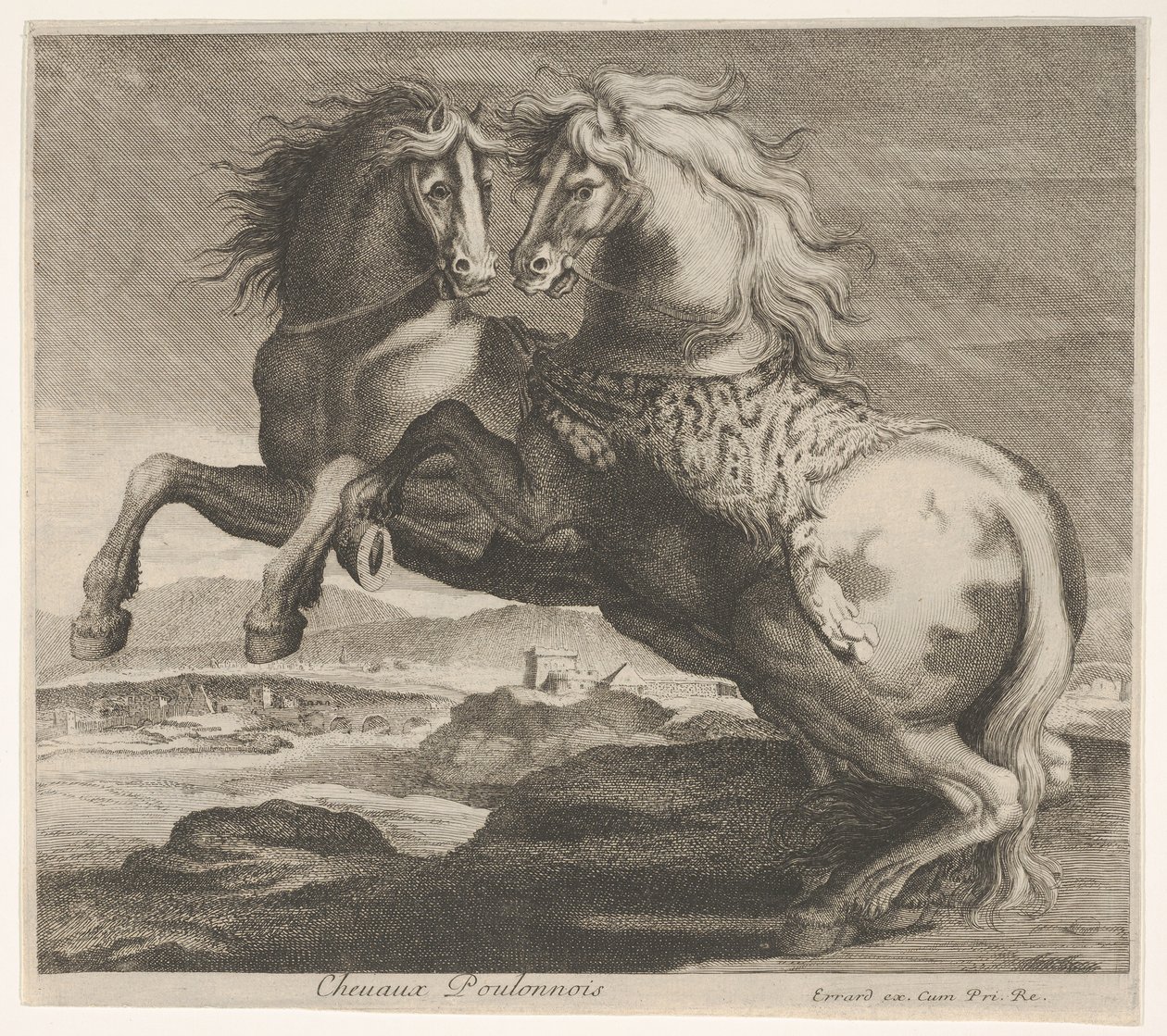 Chevaux Poulonnous. av Charles Errard le fils