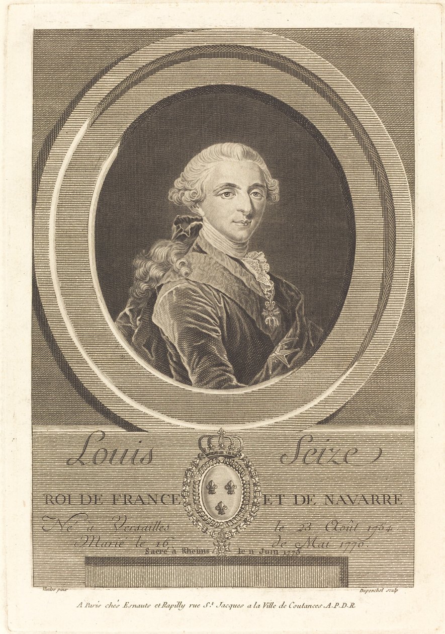 Ludvig XVI, kung av Frankrike av Charles Eugene Duponchel