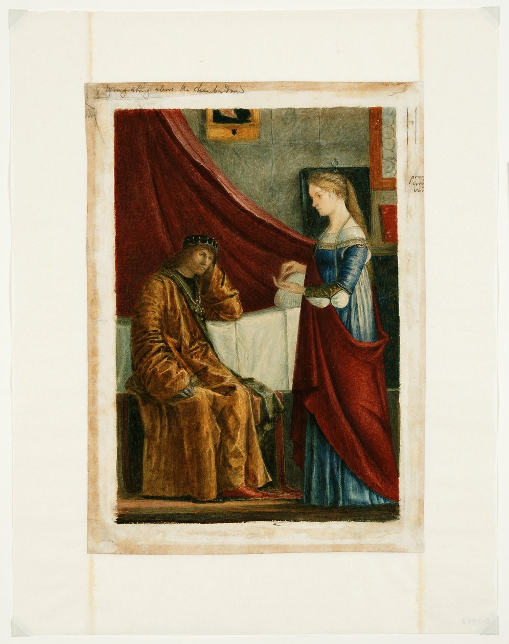 Konungens samtycke efter Carpaccio av Charles Fairfax Murray