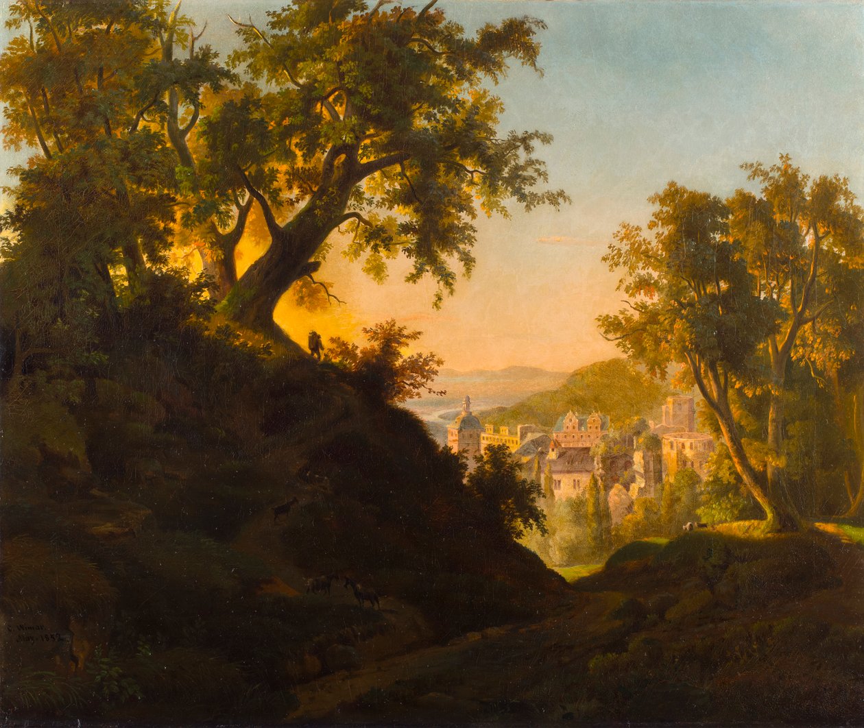 Heidelbergs slott av Charles Ferdinand Wimar