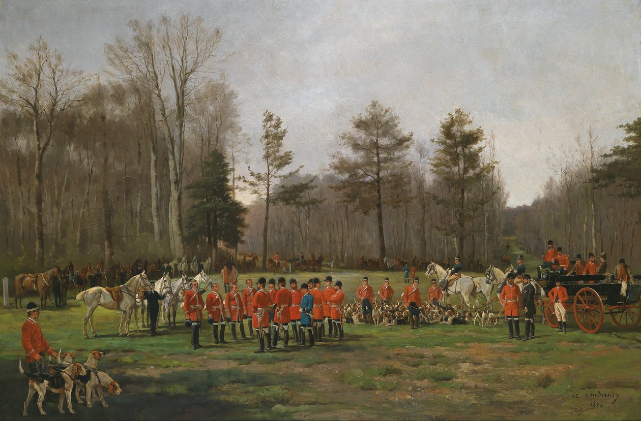 Före rävjakten av Charles Fernand de Condamy