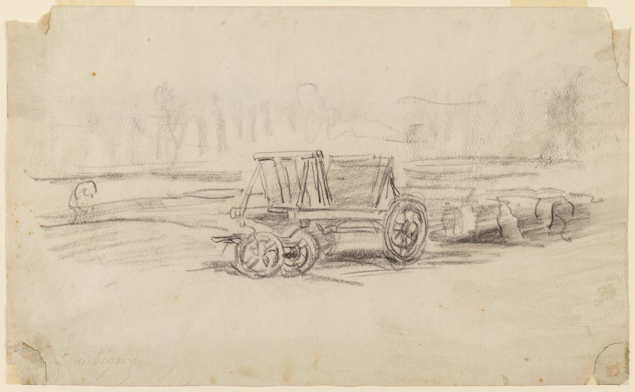 En bondvagn av Charles Francois Daubigny