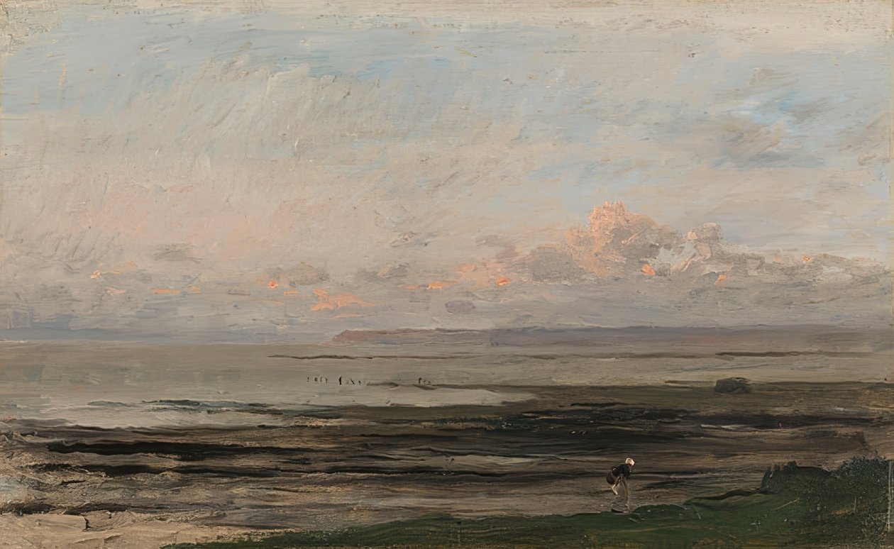 Havet vid lågvatten av Charles Francois Daubigny