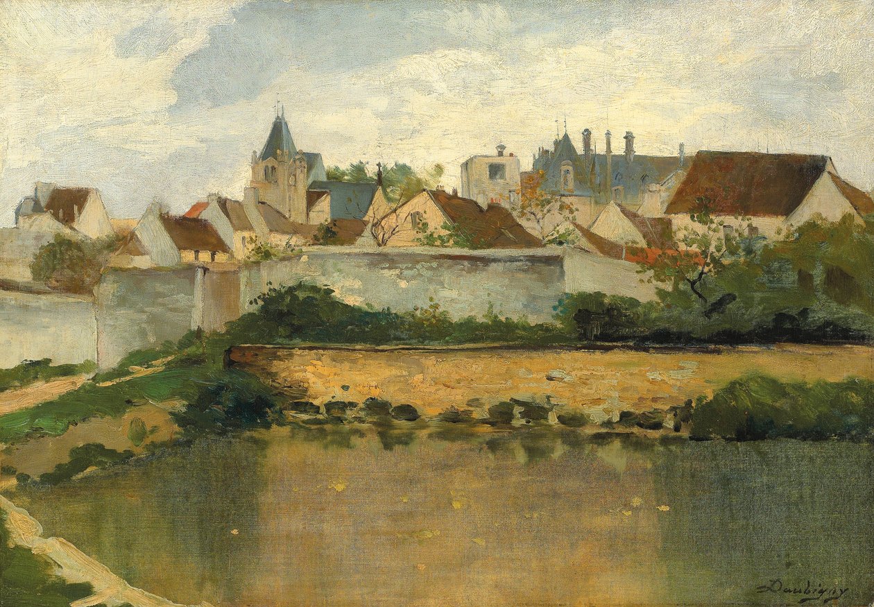 The Village, Auvers-sur-Oise av Charles Francois Daubigny
