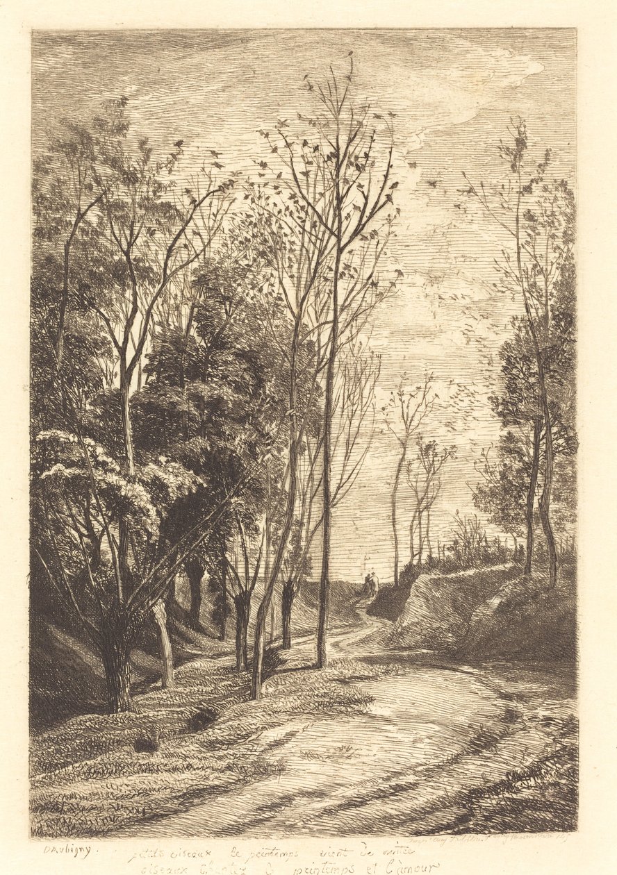 Små fåglar av Charles Francois Daubigny