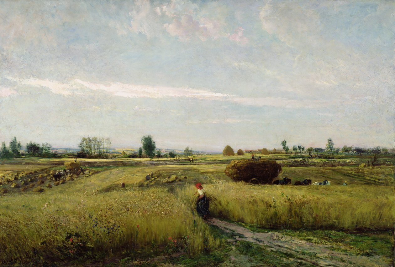 Skörden, 1851 av Charles Francois Daubigny