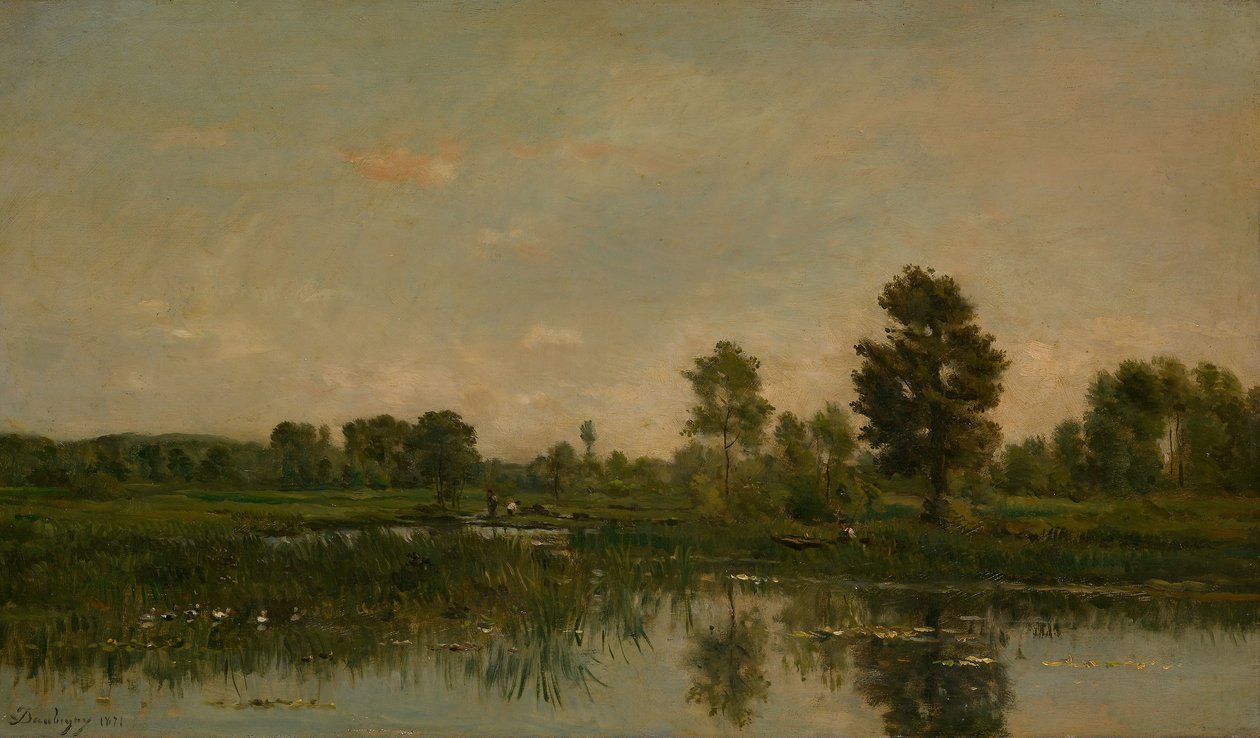 Marsh, 1871 av Charles Francois Daubigny