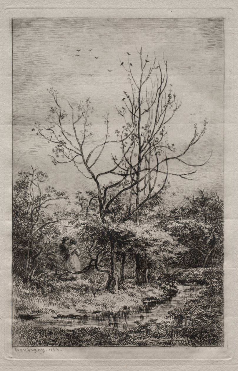 Fruktträdgården av Charles Francois Daubigny