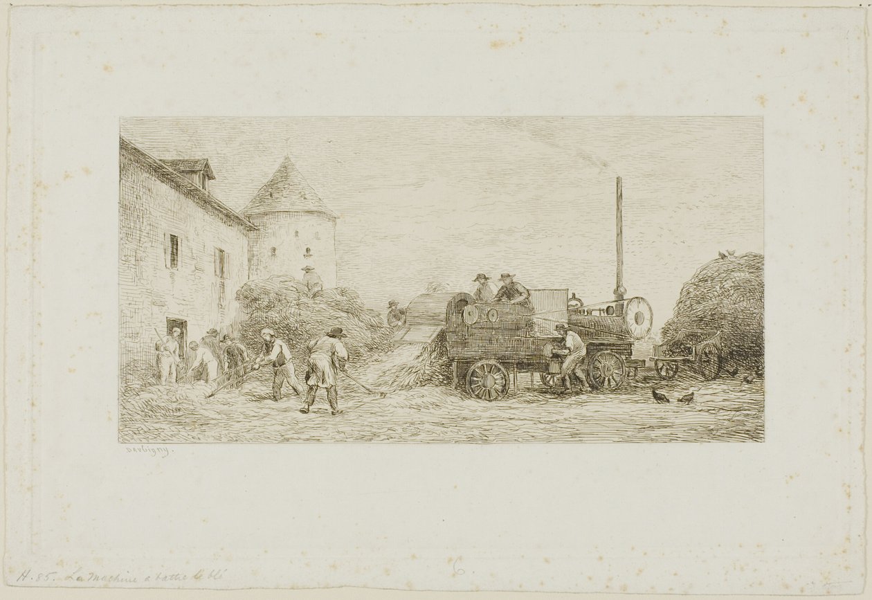 Skördemaskinen av Charles Francois Daubigny