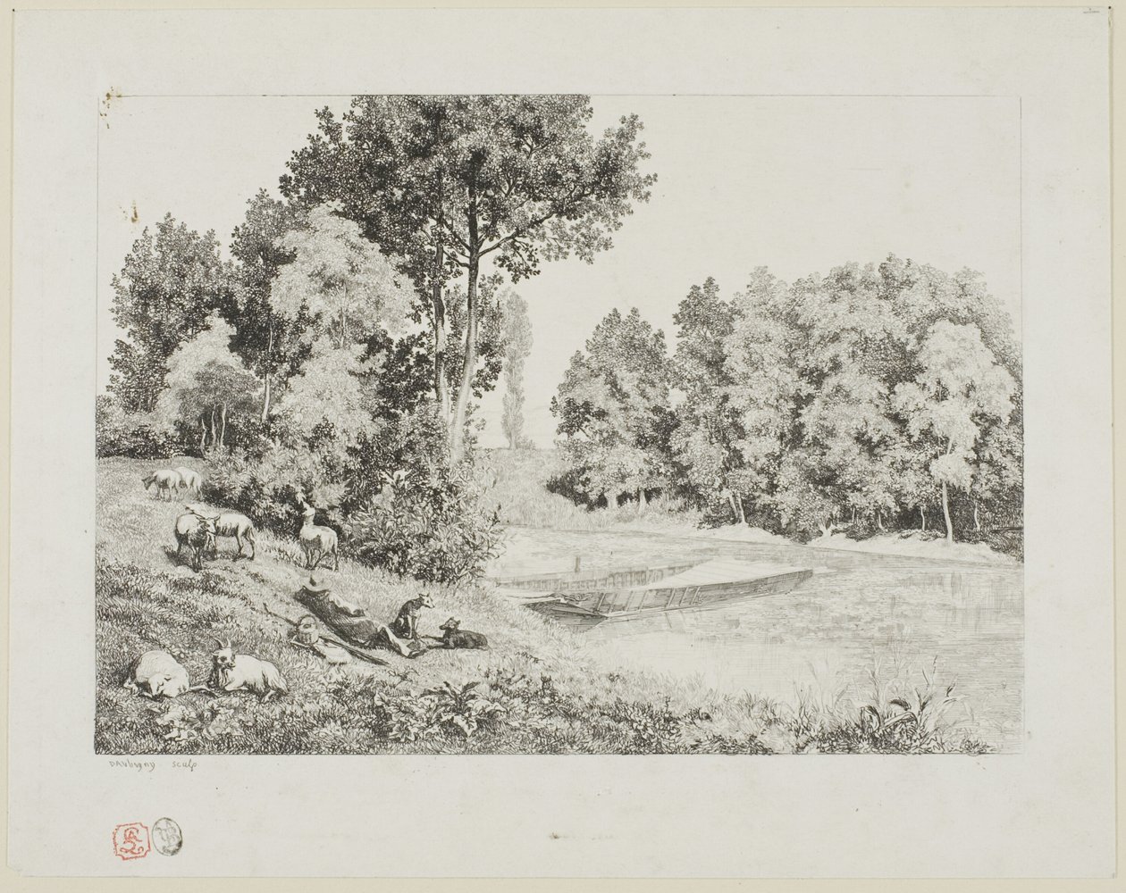 Utsikt tagen vid Bas-Meudon av Charles Francois Daubigny