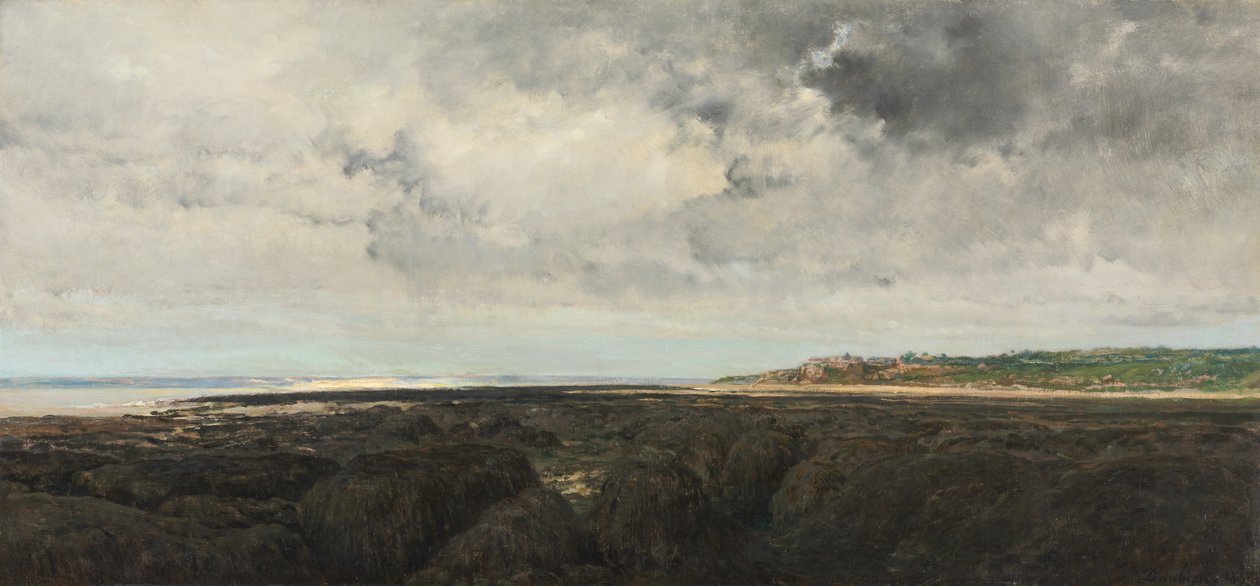 Villerville sett från Le Ratier av Charles Francois Daubigny
