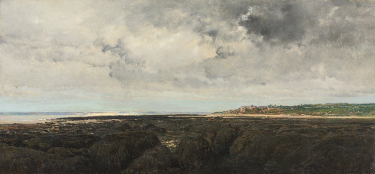 Villerville sett från Le Ratier, 1855. av Charles Francois Daubigny