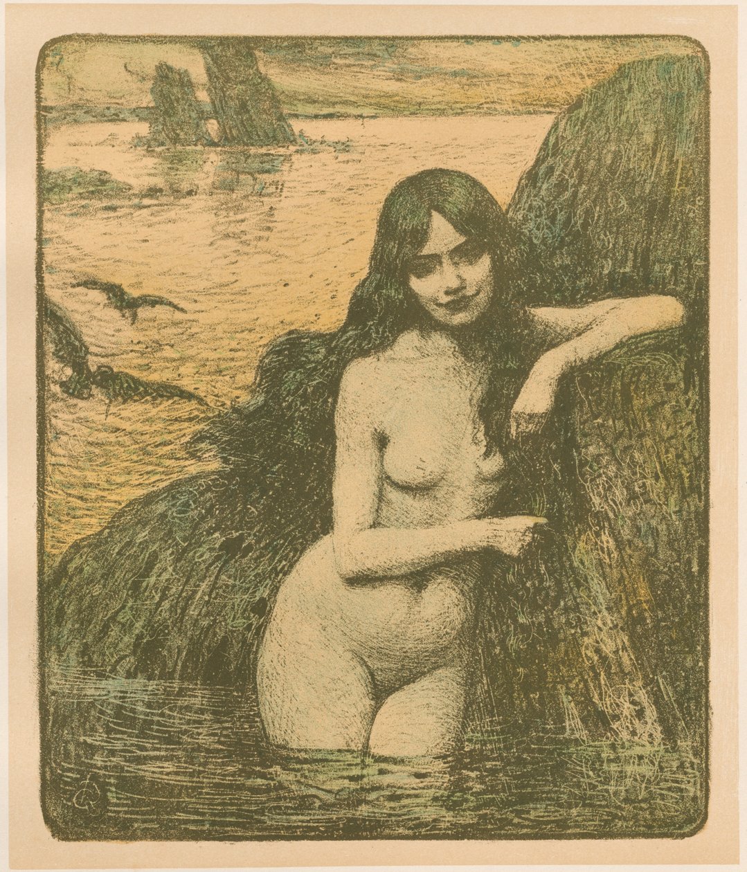 Sjöjungfru, 1896. av Charles Guerin