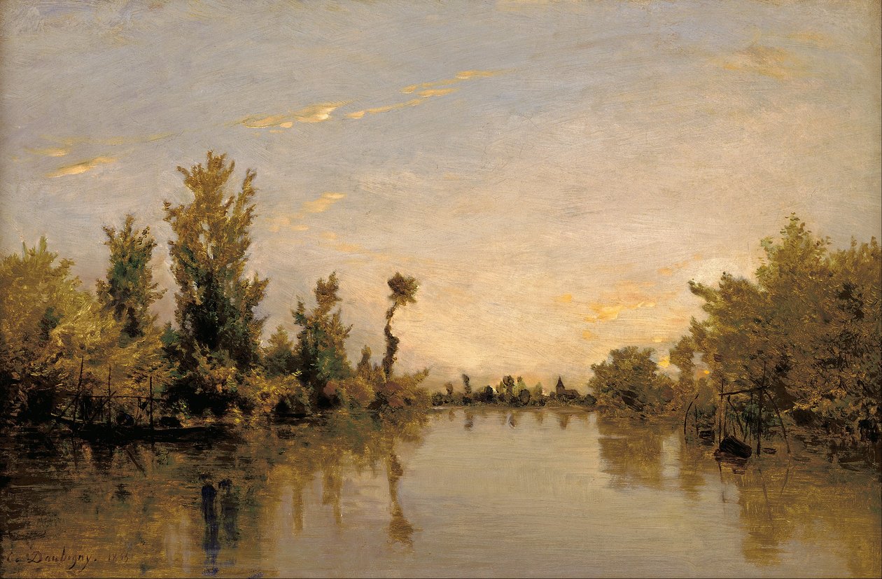 Seines stränder av Charles Francois Daubigny
