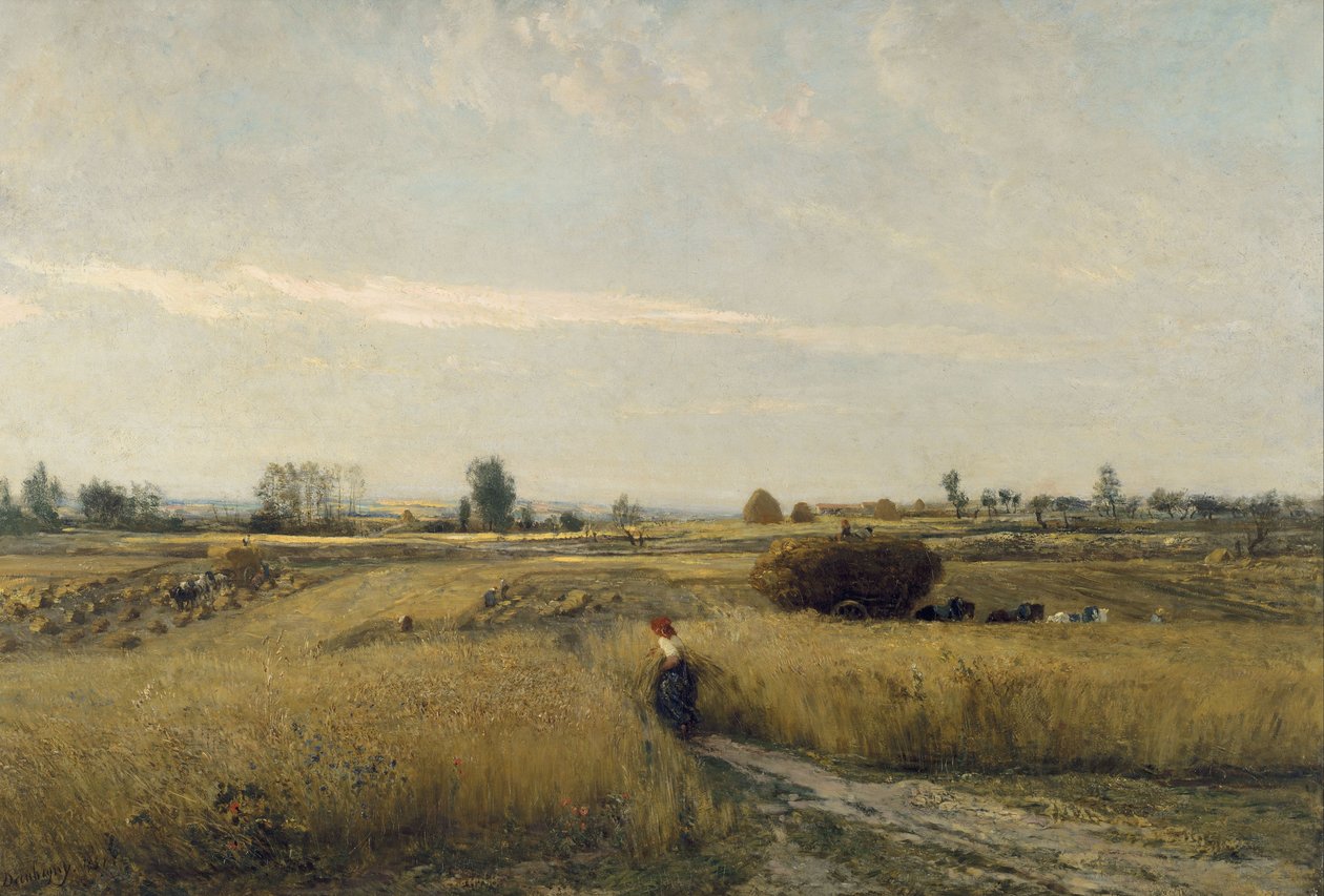 Skörd av Charles Francois Daubigny