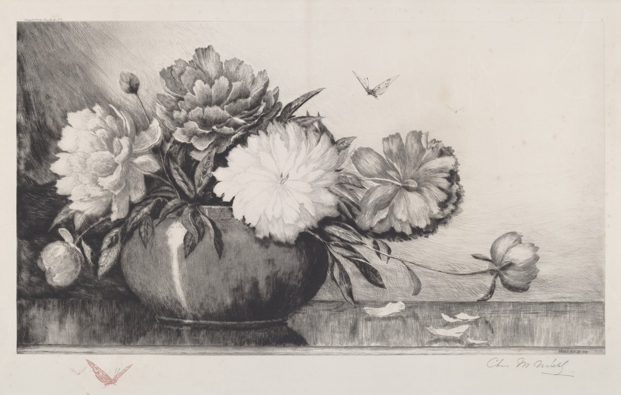 Utan titel (Pioner i en skål) av Charles Frederick William Mielatz