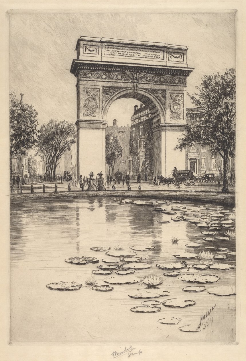 Washington Arch, 1909. av Charles Frederick William Mielatz