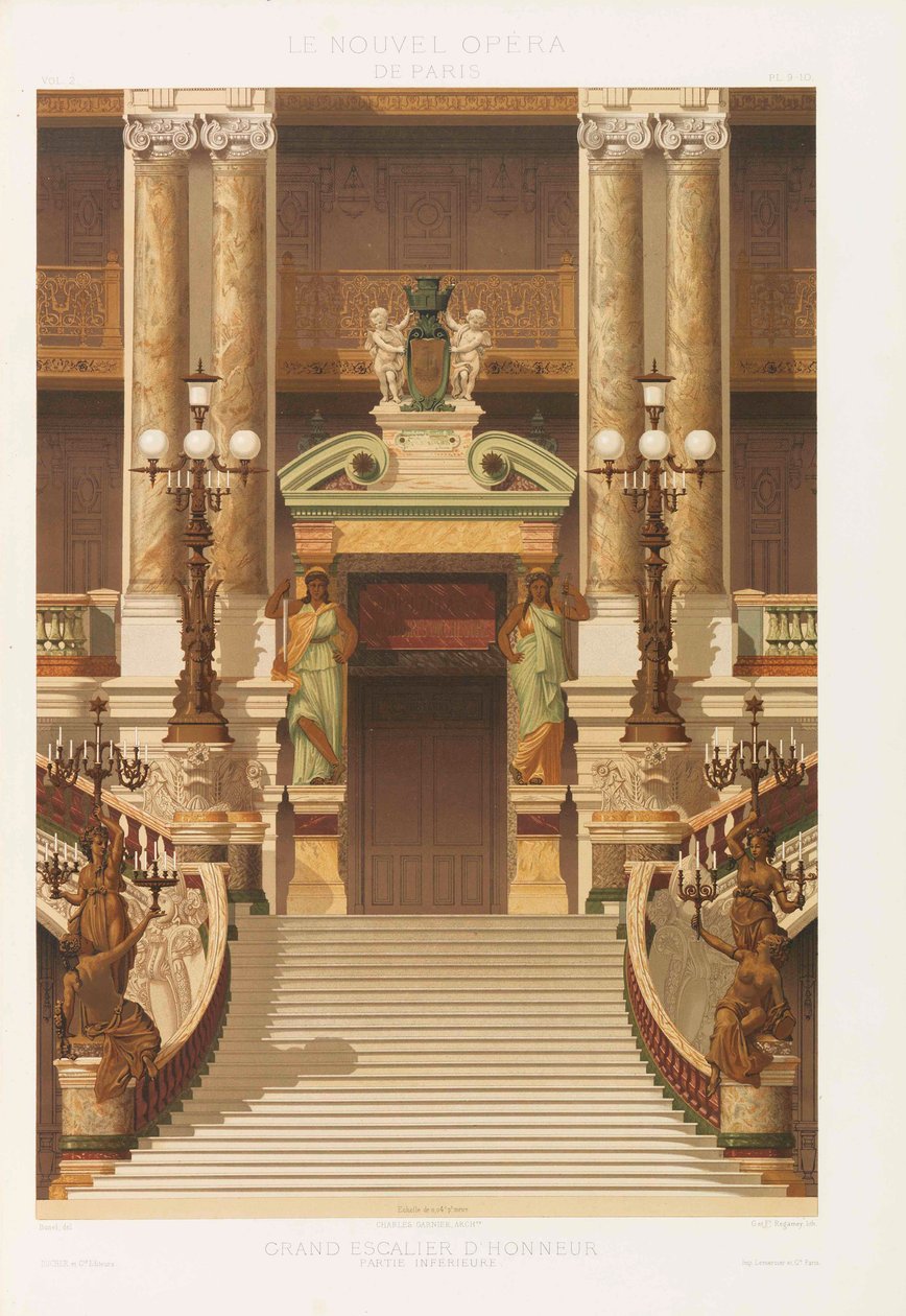 Den nya Parisoperan, 1880. av Charles Garnier