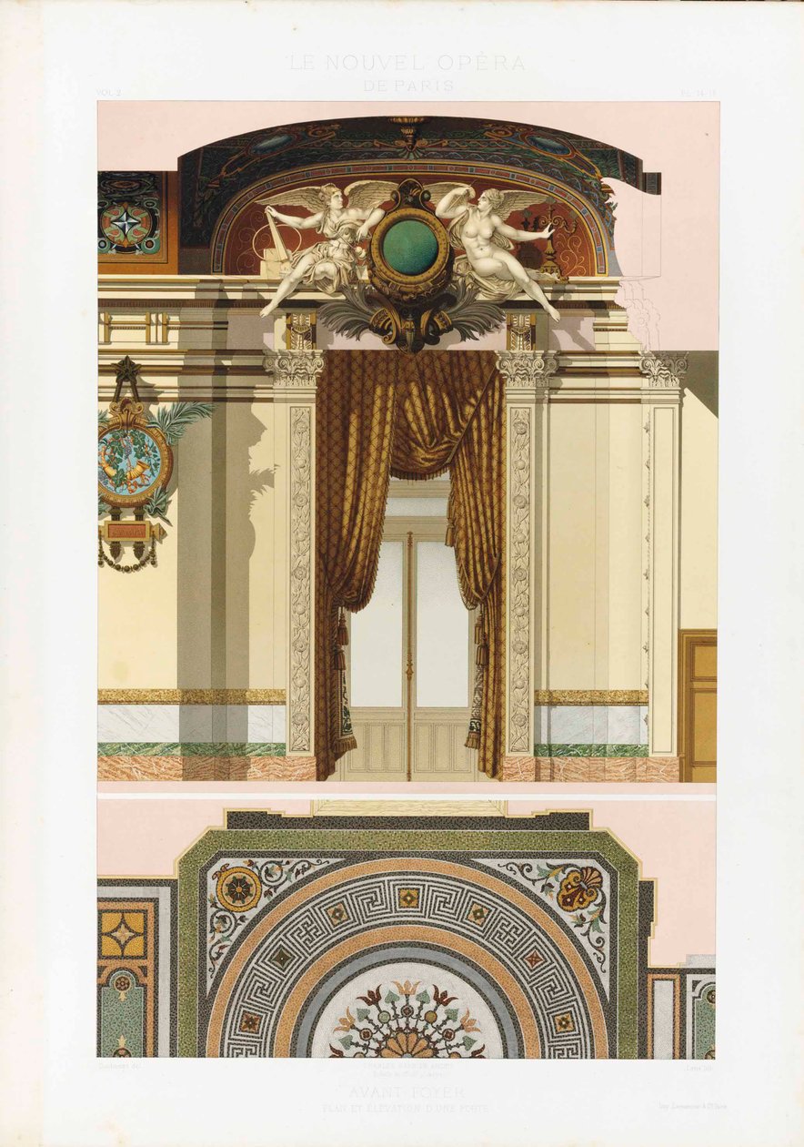 Den nya Parisoperan, 1880. av Charles Garnier