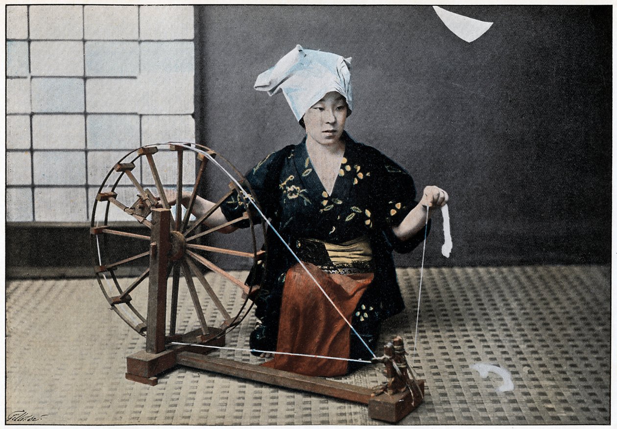 Spinnhjul, c1890 av Charles Gillot
