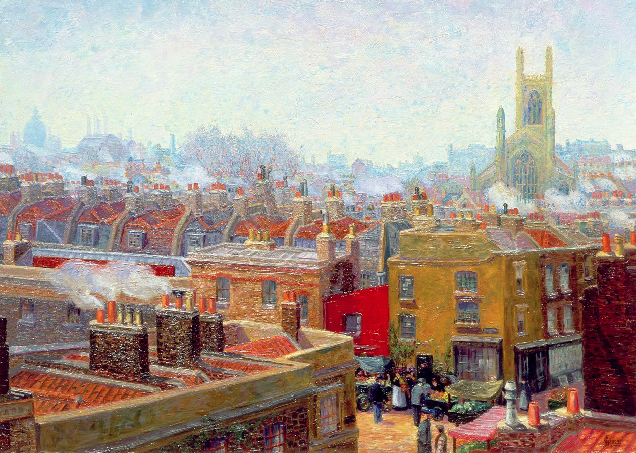 En hörna i Chelsea av Charles Ginner