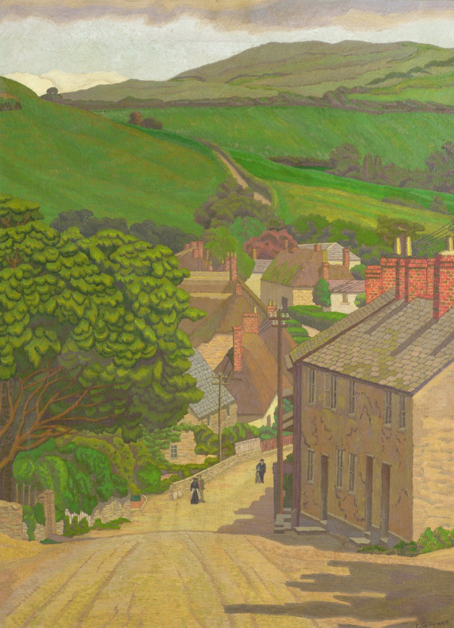 Chideock, Devon av Charles Ginner