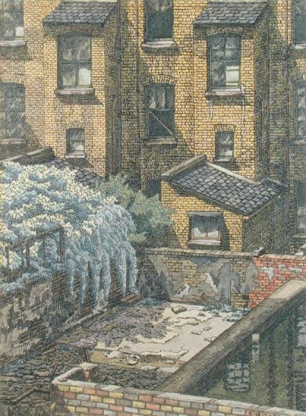 Öde hus, Pimlico av Charles Ginner