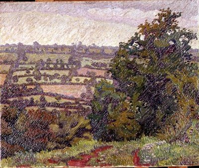 Grönt landskap av Charles Ginner