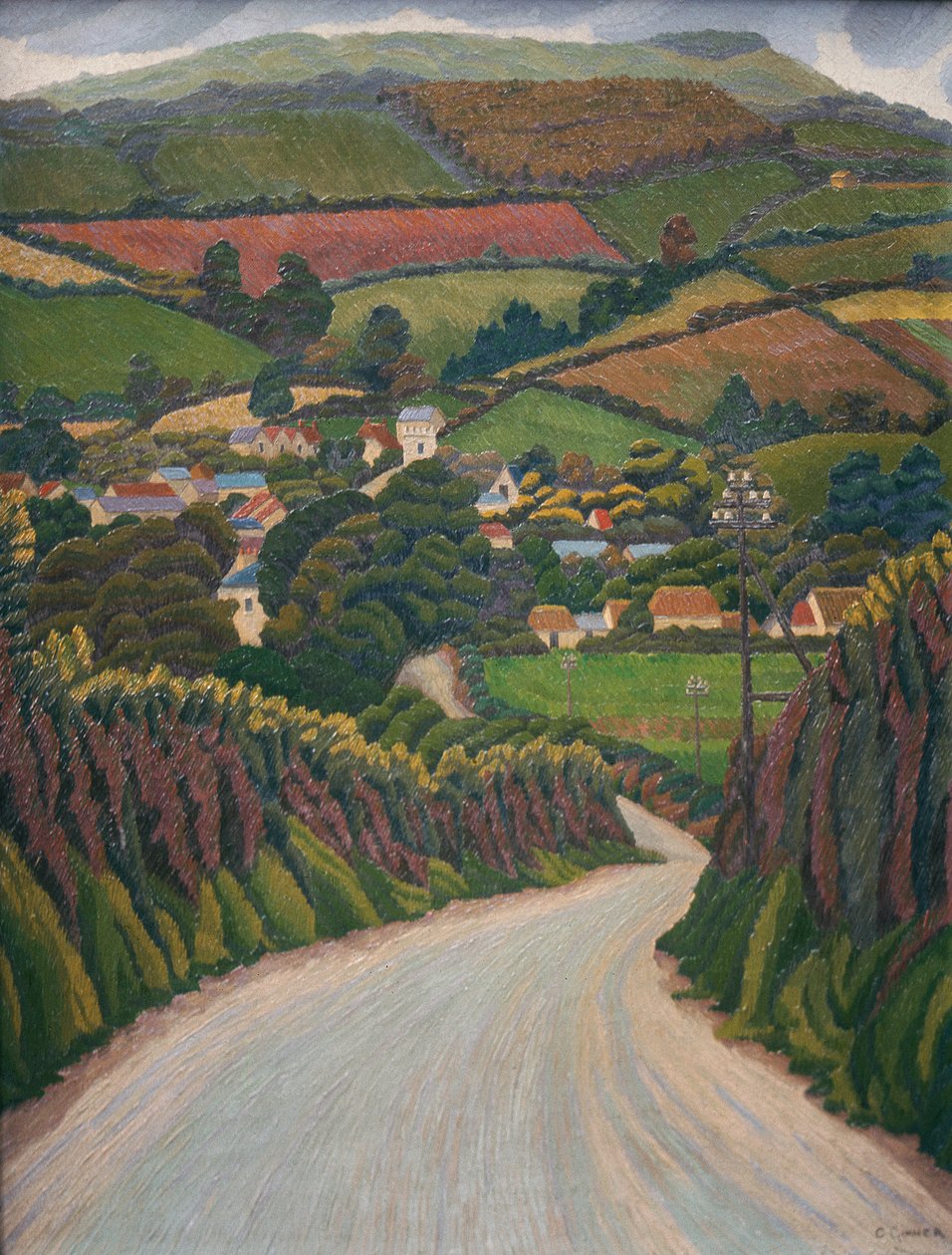 Penally Hill, Cornwall av Charles Ginner