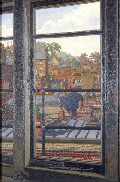 屋上（キャンバスに油彩）スウェーデン語 av Charles Ginner