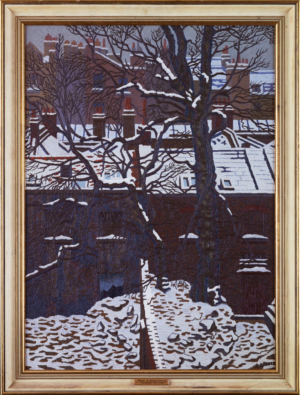 Snö i Bloomsbury av Charles Ginner