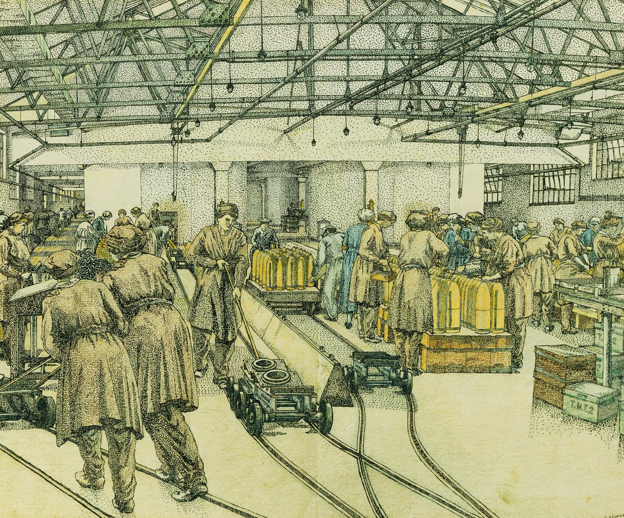 Fyllningsfabriken, Hereford av Charles Ginner