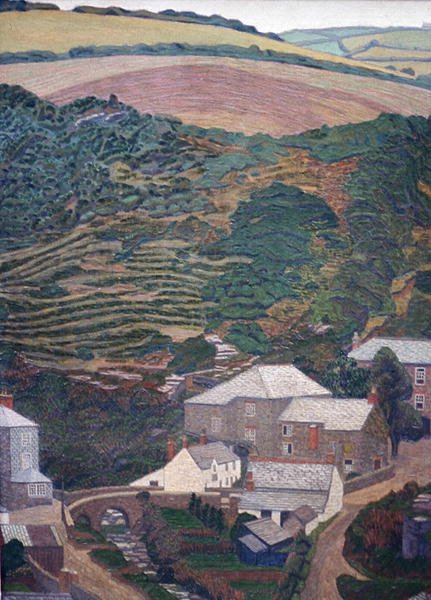 ヒルサイド スウェディッシュ av Charles Ginner