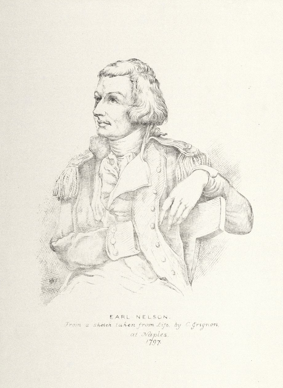 Horatio Nelson (1758-1805) (etsning) av Charles Grignion