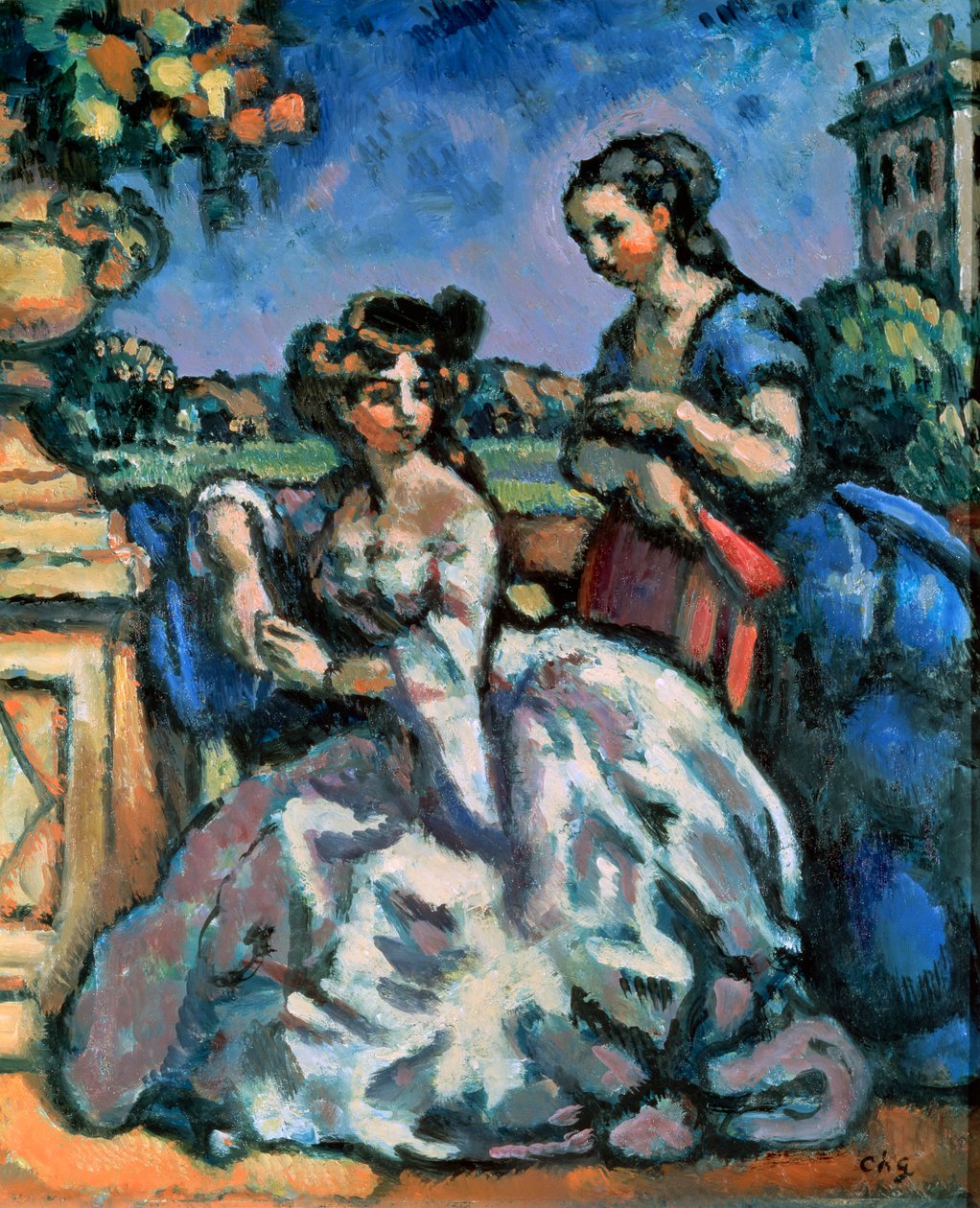 Terrassen, 1909. av Charles Guerin