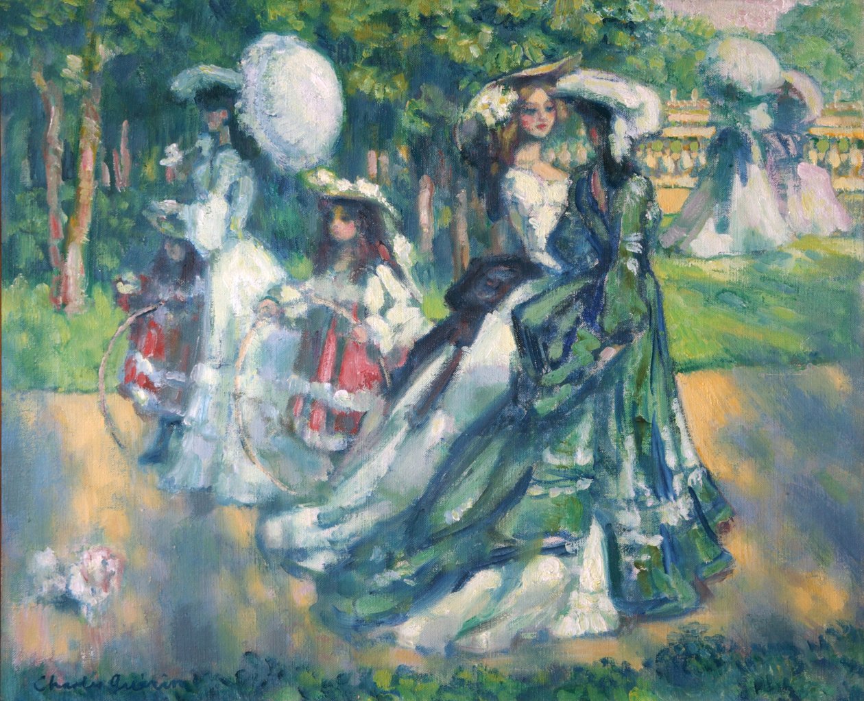 The Walk in Park, 1902 av Charles Guerin