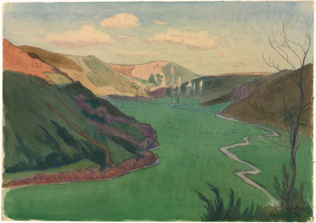 Valley of the Stangala, nära Quimper, 1896. av Charles Guilloux