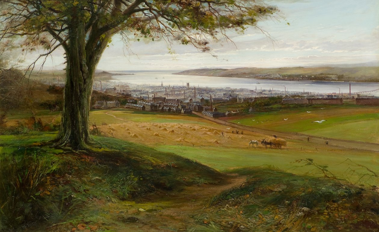 Dundee från Balgay av Charles Gustav Louis Phillips