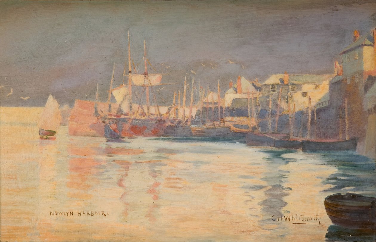 Newlyn Harbour, 1887. av Charles H Whitworth
