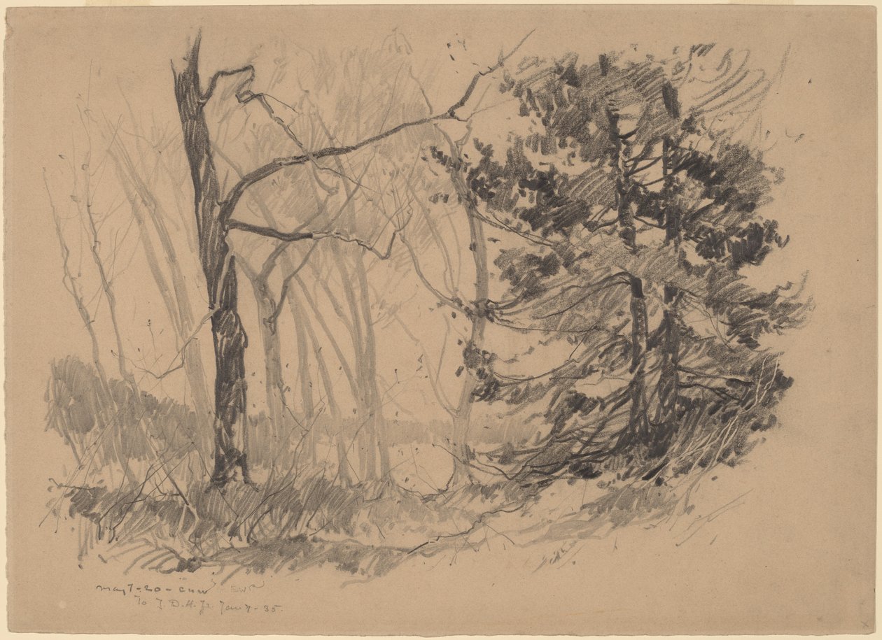 Trä inredning av Charles H. Woodbury