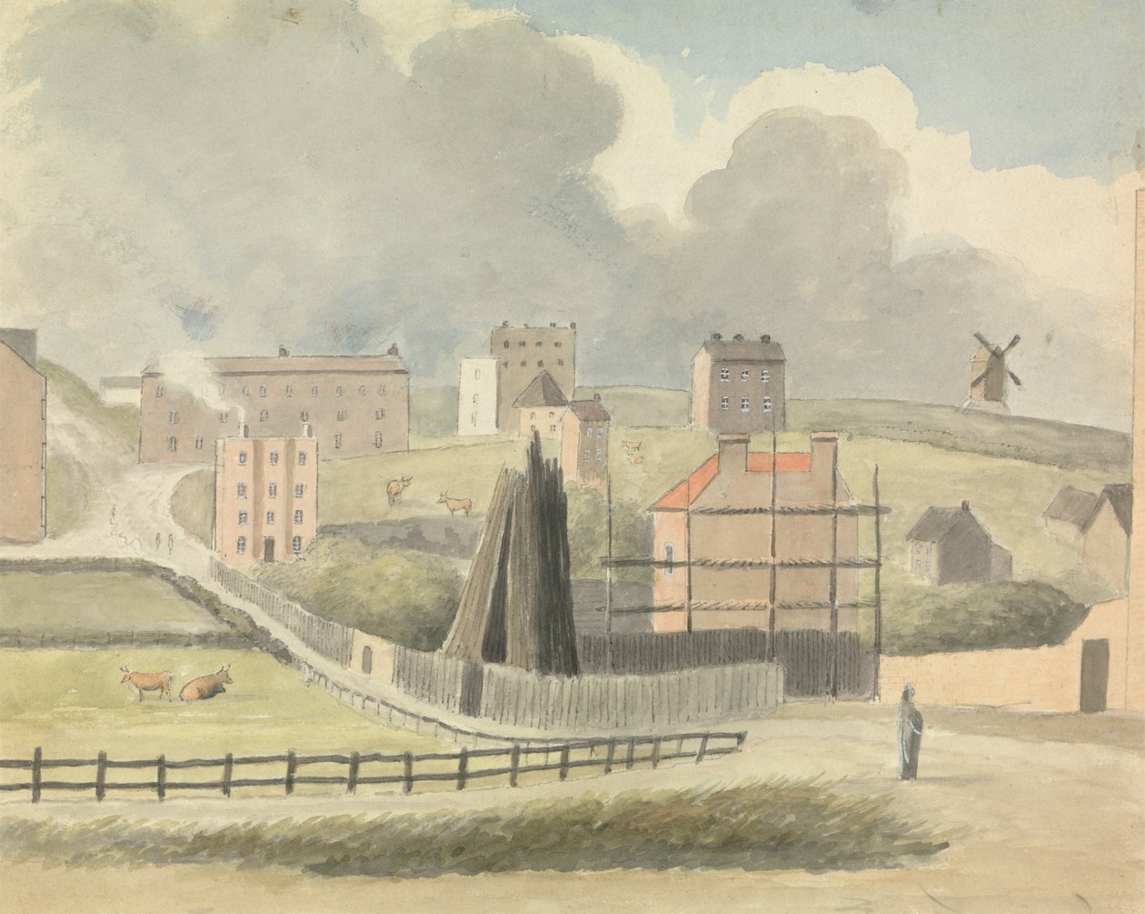 Farming Village av Charles Hamilton Smith